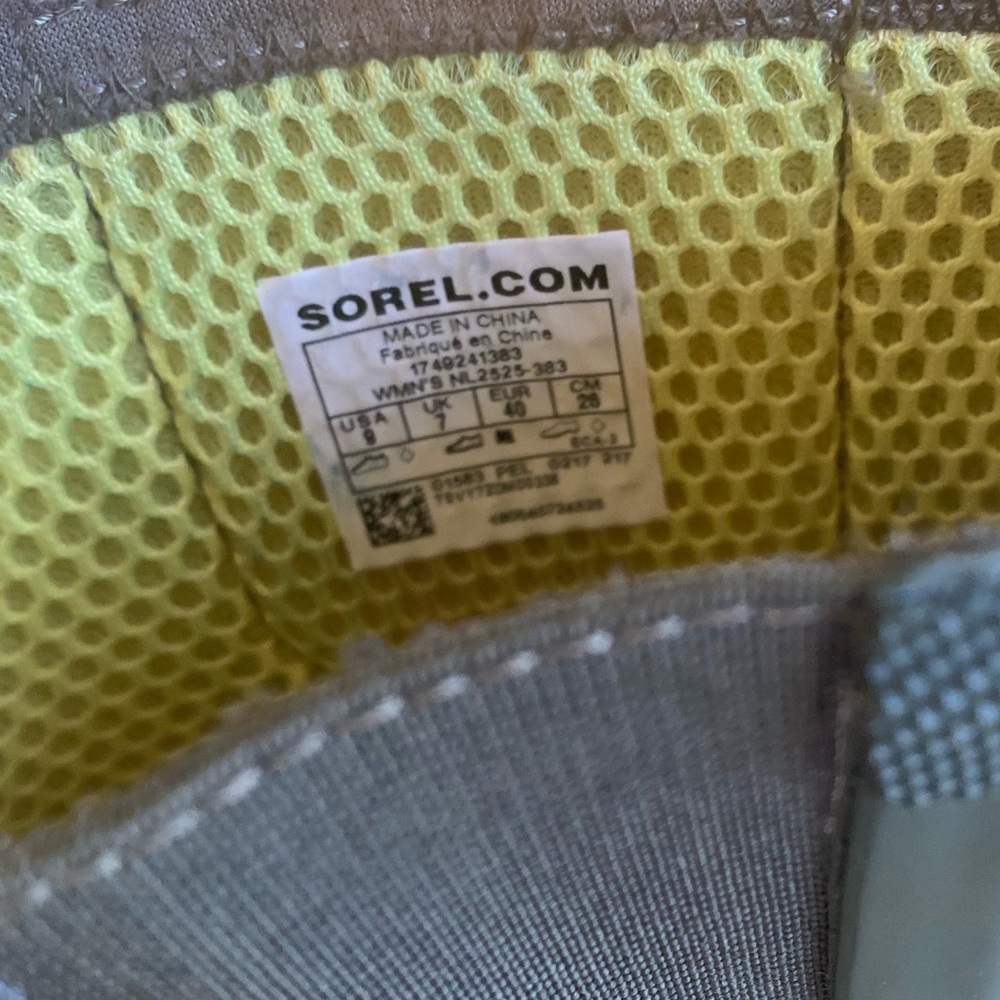 Sorel Joan Rain Chelsea Ankle Bootie Rubber Women's Olive Green Wedge Boots  8 - Picture 13 of 15